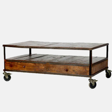 Industrial Coffee Table with storage