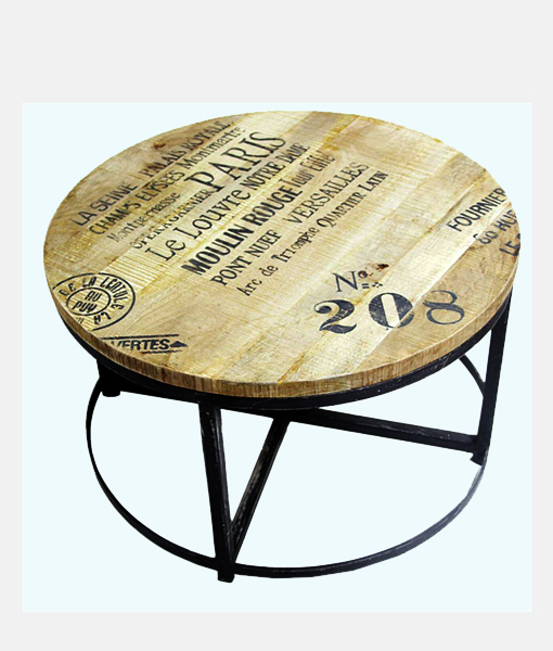 Reclaimed Wood Round Table
