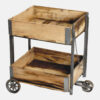 Reclaimed Wood Trolly Table