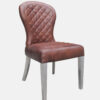 Victoria Style Leather Side Chair