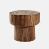 Round Shape Solid Wooden Side Table