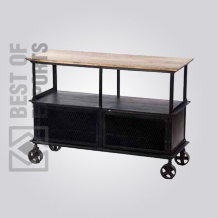 Industrial Media Cabinet With Wheel