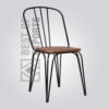 Living Hairpin Chair with Wood Seat 3