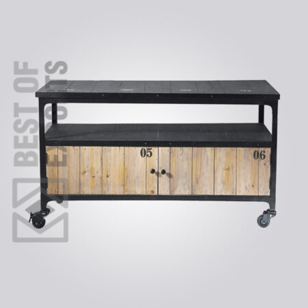 Metal/Wood Media Console