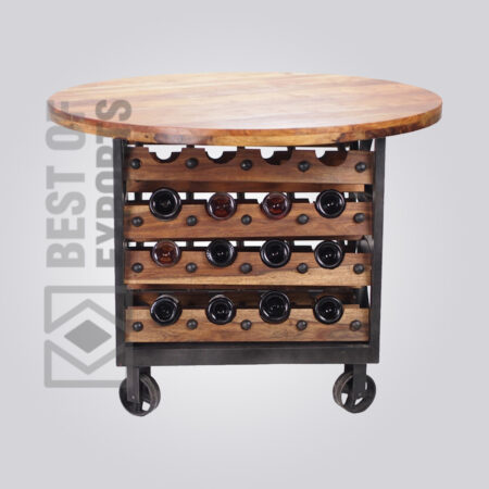 Industrial Style Bar Cabinet