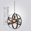 Ceiling Lamp With Round Cage