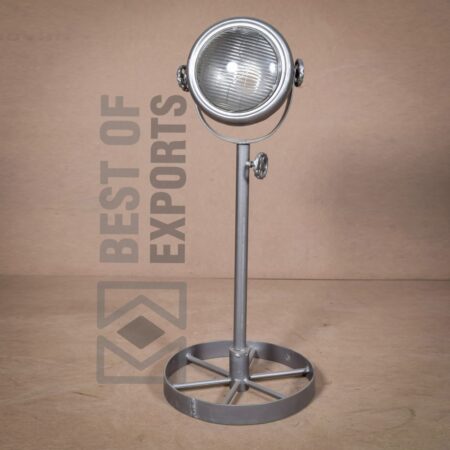 Industrial Floor Lamp with Round Light