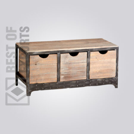 Metal/Wood Media Cabinet