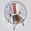 Vintage Industrial Round Arm Chair
