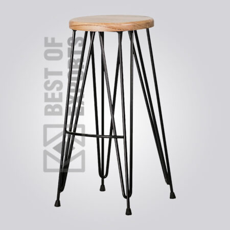 Elegant Metal Bar Stool