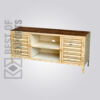 Wooden Media Console With Drawer