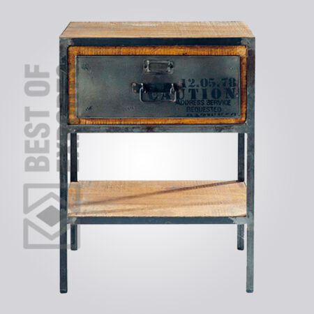 Metal/Wood Sidetable