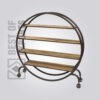 Industrial Round Bookcase