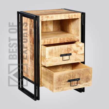 industrial furniture india | Industrial Sidetable With Drawer | Best of Exports