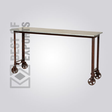 Console Table With Wheel