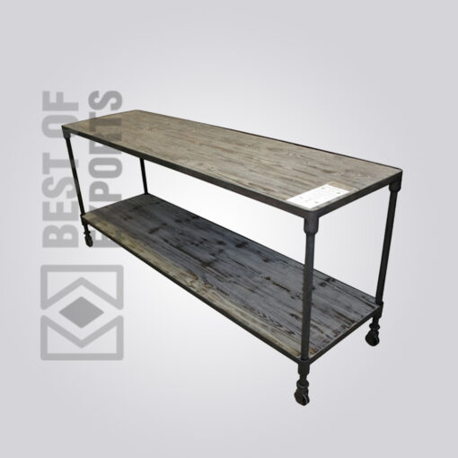 Metal/Wood Console Table