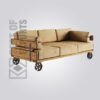 CHESTERFIELD SOFA WITH WHEEL