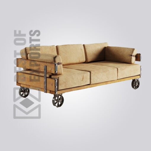 CHESTERFIELD SOFA WITH WHEEL