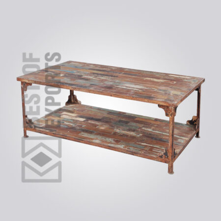 Industrial Reclaimed Wood Coffee Table