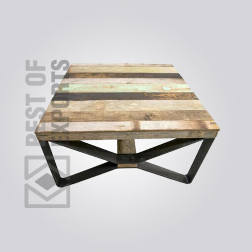 Industrial Reclaimed Wood Coffee Table - 2