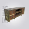 Reclaimed Wood Media Cabinet - 7