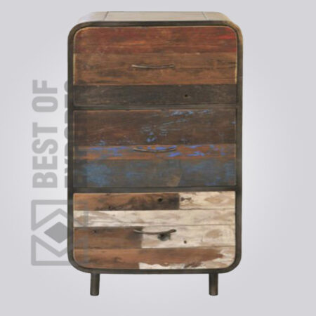 Reclaimed Wood Sideboard With 3 Drawer