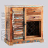 Reclaimed Wood Sideboard With Wine Cabinet