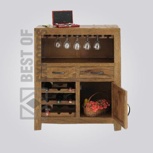 Wooden Bar Cabinet - 4