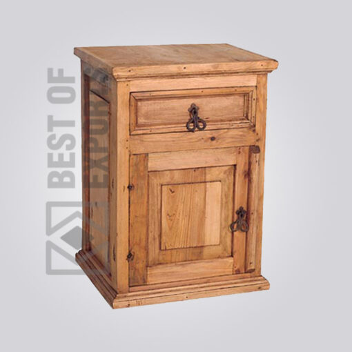 Solid Wooden Bedside Table - 2