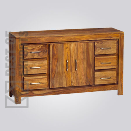 Solid Wooden Sideboard With Multi Drawer