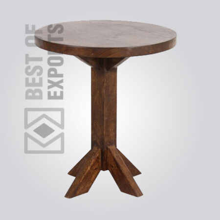 Solid Wooden Round Stool - 2