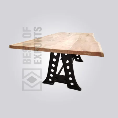 Maeve Live Edge Industrial Table
