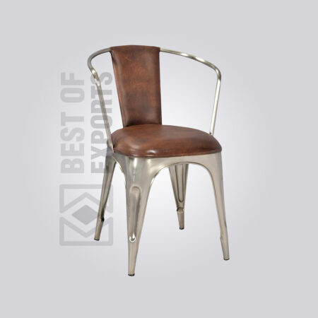 Metal Leather Tolix Dining Chair