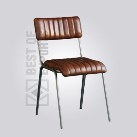 Metal Upholstery Minimal Chair