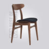 Wooden Upholstery Cafe Dining Chair