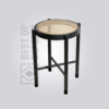 Black Cane Stool