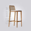 Cane Back Counter Stool