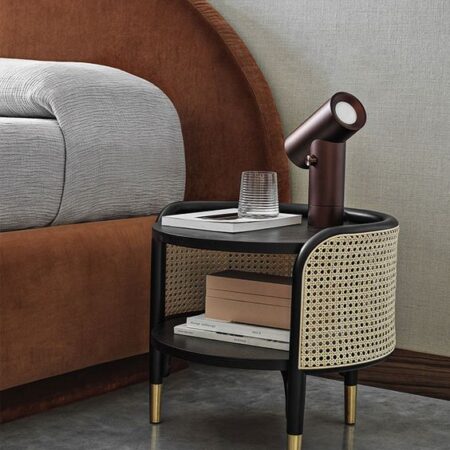 Cane Bedside Table