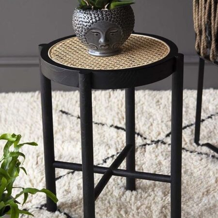 Cane Side Table
