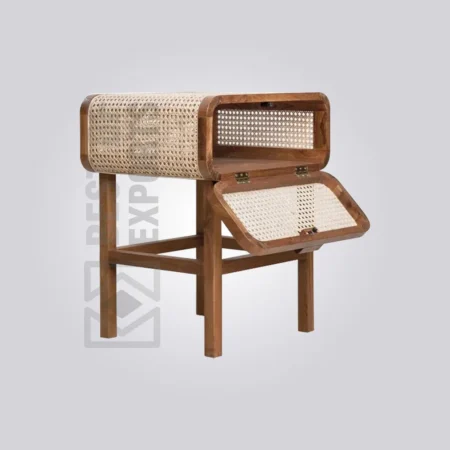 Marina Cane Bedside Table