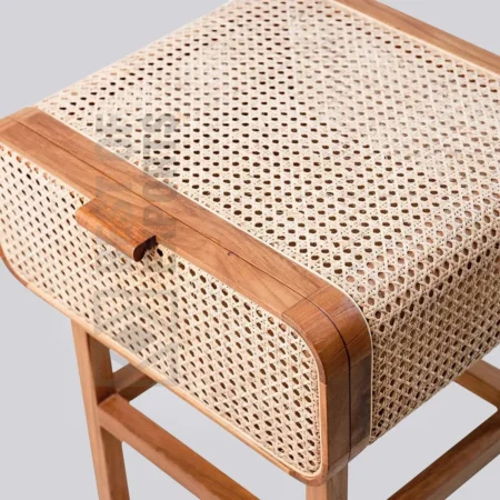 Marina Cane Bedside Table