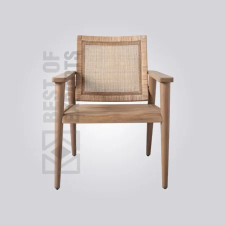 Mid-Century Modern Cane Armchair