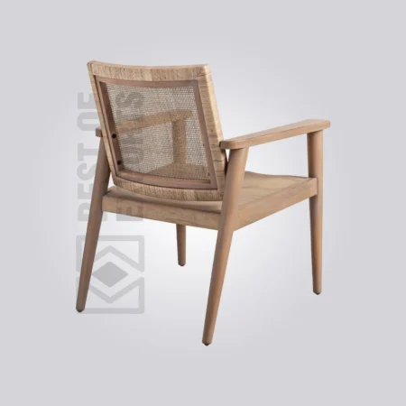 Mid-Century Modern Cane Armchair