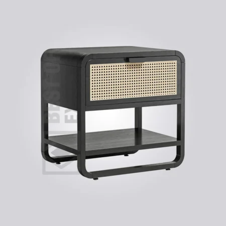 Midnight Weave Bedside Table