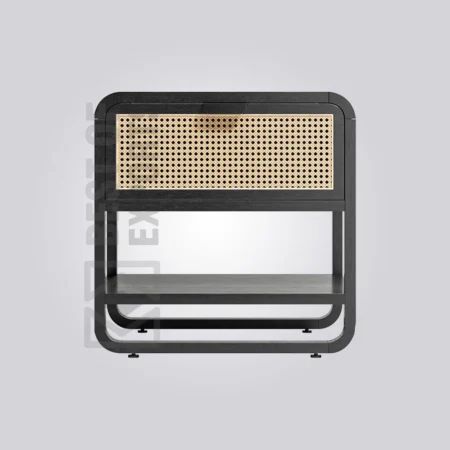 Midnight Weave Bedside Table