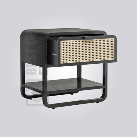 Midnight Weave Bedside Table