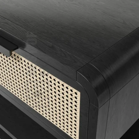 Midnight Weave Bedside Table