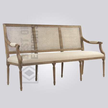 Modern Cane Back Bench