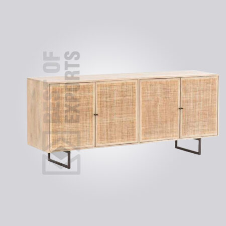 Modern Cane Front Sideboard