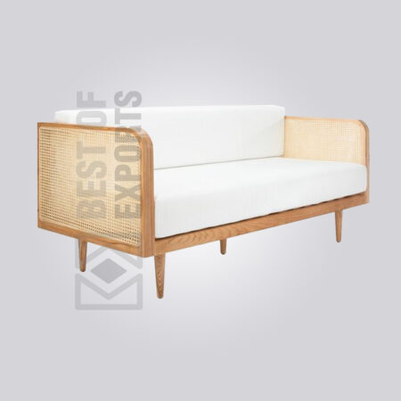 Modern Wooden Cane Sofa